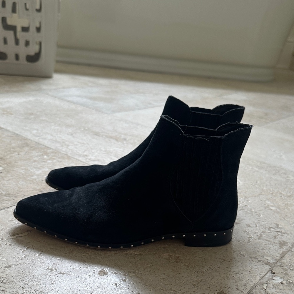 Rebecca Minkoff Black Suede Ankle Booties